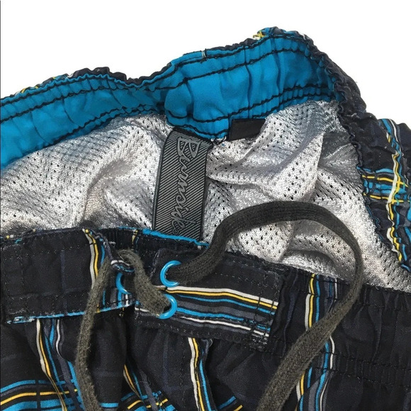 SH84 Mens Burnside Skater Brand Lined Swim Trunks L - Picture 3 of 5